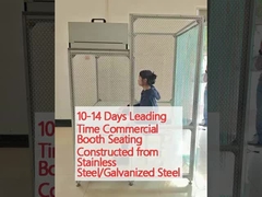 10-14 दिन अग्रणी समय स्टेनलेस स्टील/गल्वानाइज्ड स्टील से निर्मित वाणिज्यिक बूथ सीटें