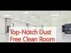 0.3-0.5 मीटर प्रति सेकंड की औसत हवा की गति के साथ शीर्ष पायदान धूल मुक्त स्वच्छ कक्ष और इपॉक्सी फर्श