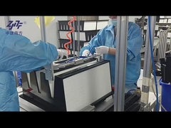 जस्ती स्टील फ्रेम वी बैंक HEPA फिल्टर, 0.3um HEPA प्लीटेड एयर फिल्टर H13 उच्च धूल क्षमता