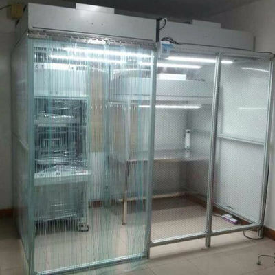 लामिनेर फ्लो हुड के साथ मॉड्यूलर क्लीन रूम चेसिस शांत संचालन 110V/220V पावर सप्लाई