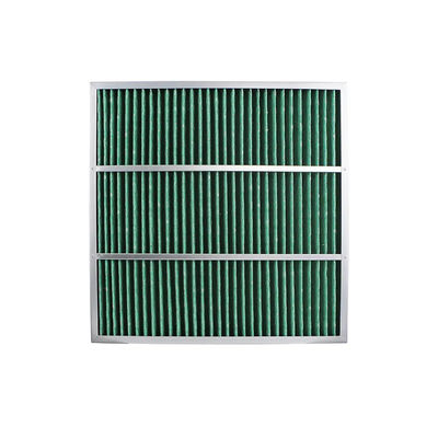 G3 G4 एयर प्री फिल्टर 5um पैनल HVAC प्रतिस्थापन के लिए तह आयताकार