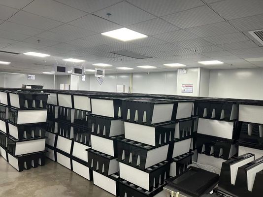 गल्वानाइज्ड स्टील वी बैंक एयर फिल्टर सुपरफाइन फाइबर ग्लास पेपर के साथ