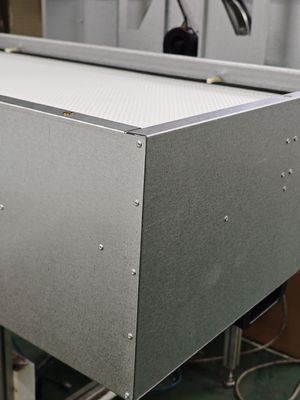 110V/120V 50HZ/60HZ एफएफयू फैन फिल्टर यूनिट दक्षता 99.99% एच 14 स्टेनलेस स्टील/एल्यूमीनियम फ्रेम आपकी आवश्यकताओं के लिए