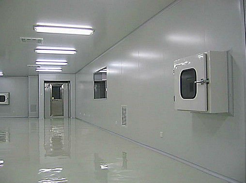 4 नोजल स्प्रेइंग स्पीड के लिए क्लीनरूम पास बॉक्स स्टेरिल उत्पादन लाइनों में स्वच्छ वायु प्रवाह और विस्थापन कणों