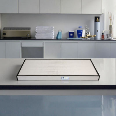 क्लीनरूम H14 HEPA फ़िल्टर 99.99% दक्षता के साथ ≥0.3 Μm कणों को पकड़ते हैं