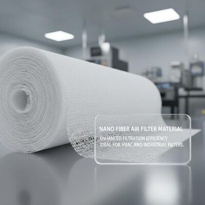 quality नैनो फाइबर एयर फिल्टर सामग्री बढ़ी हुई निस्पंदन दक्षता एयर फिल्ट्रेशन मीडिया एचवीएसी और औद्योगिक फिल्टर के लिए आदर्श factory